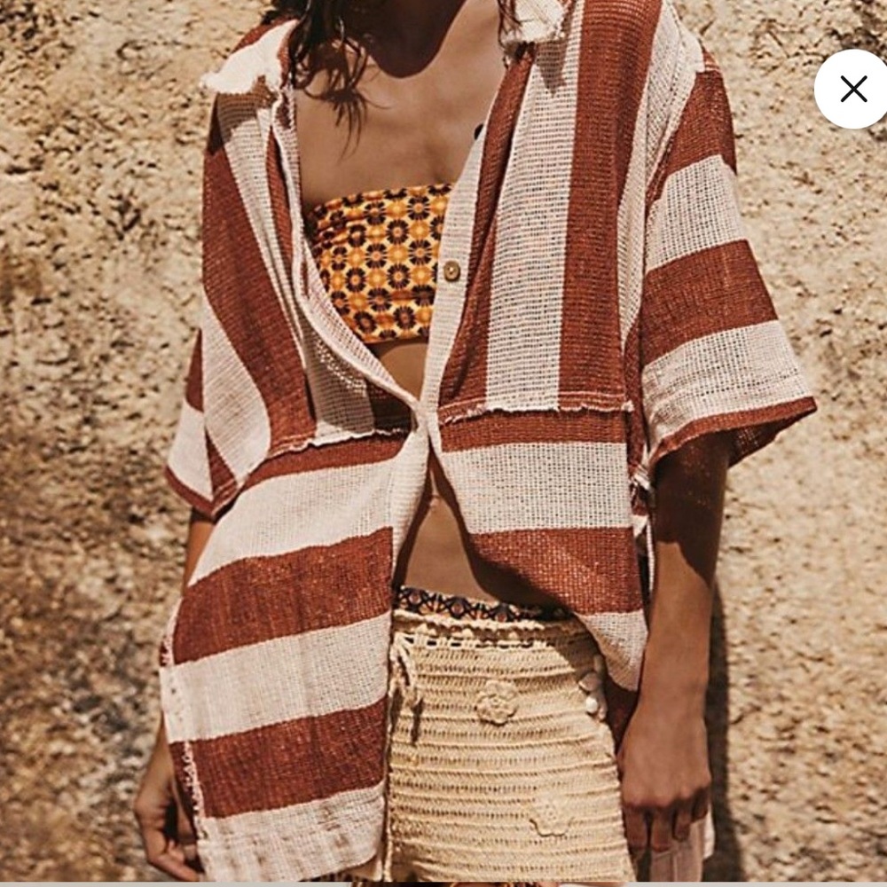 We the Free Swim Del Mar Cabana Shirt
